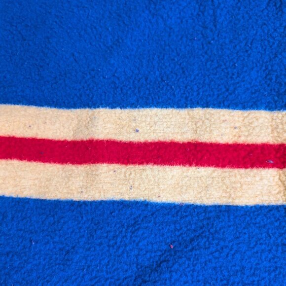 Biederlack Florida Panthers Throw Blanket Fleece Blue Red Made in USA - Picture 9 of 11